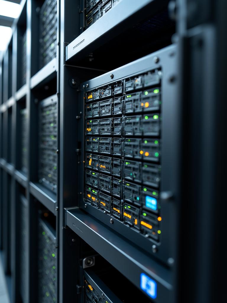 High-end ASIC miner in een rek
